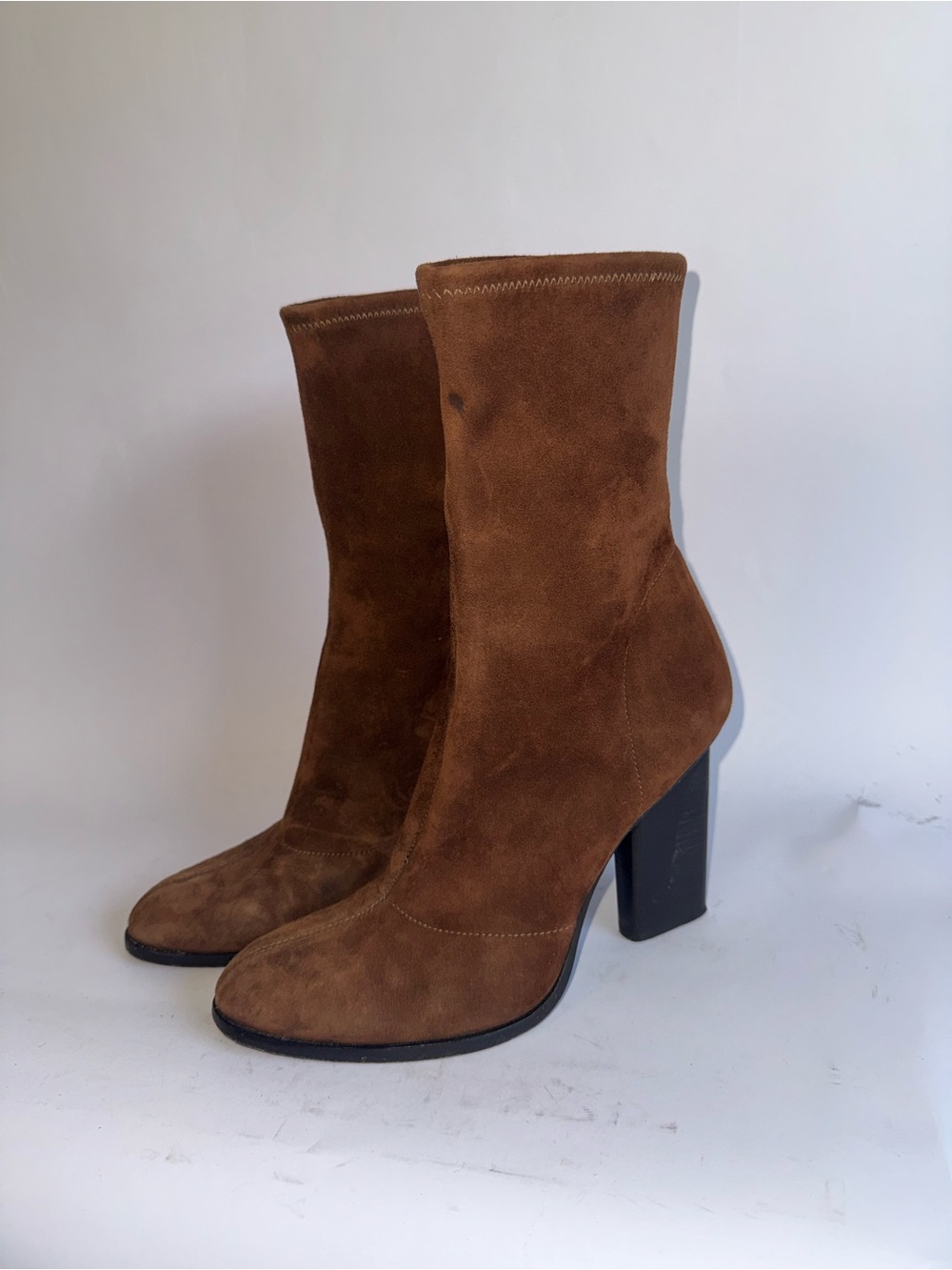 Alexander Wang Gia Suede Ankle Boots Brown Women’s Size 39